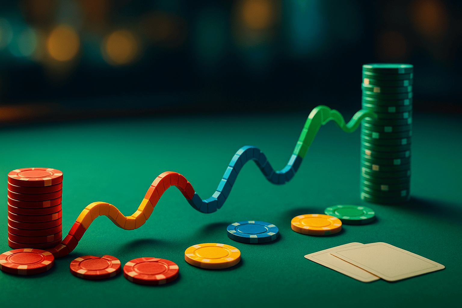 Results curve with sharp swings up and down