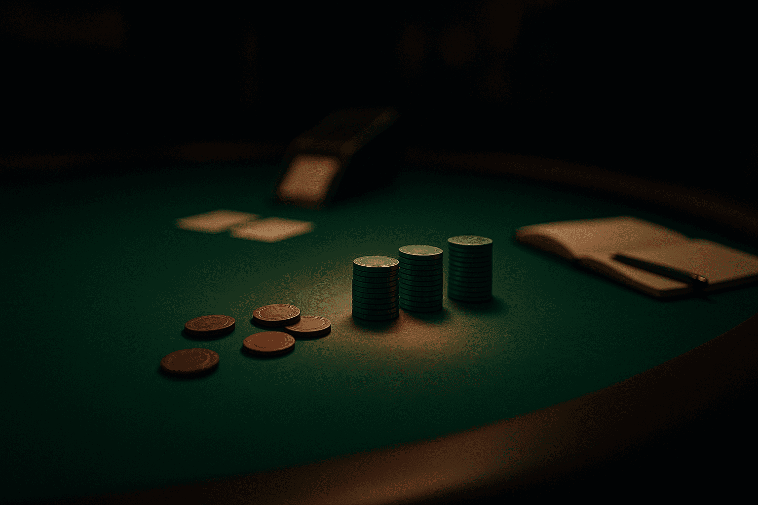 Player reflecting after a bad blackjack session