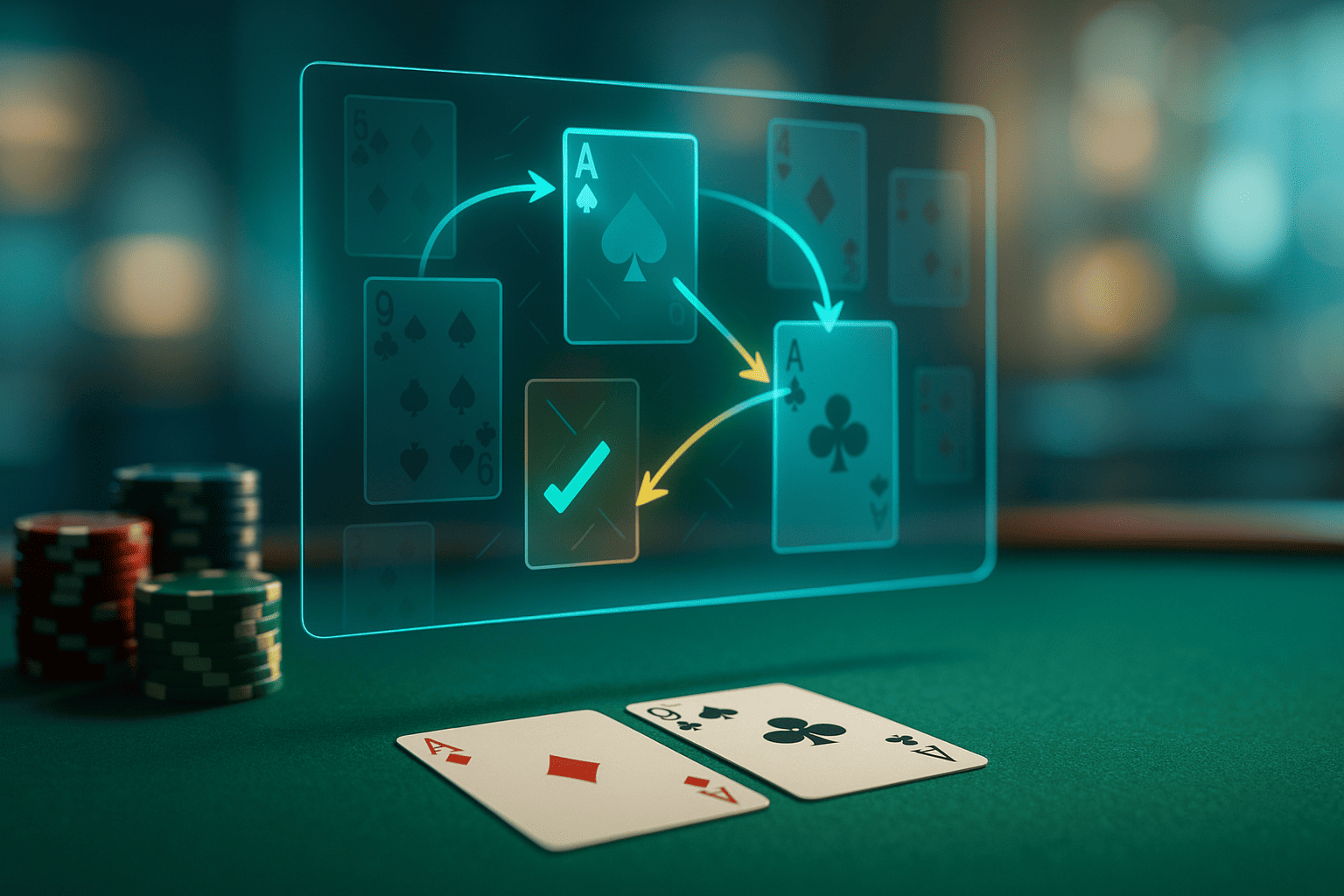 Blackjack Counter Pro Learn module interface