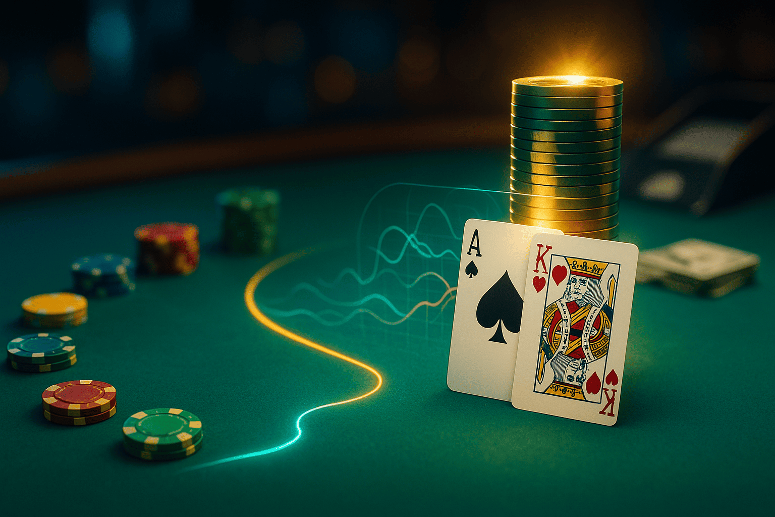 Stacks of chips representing the Million Challenge